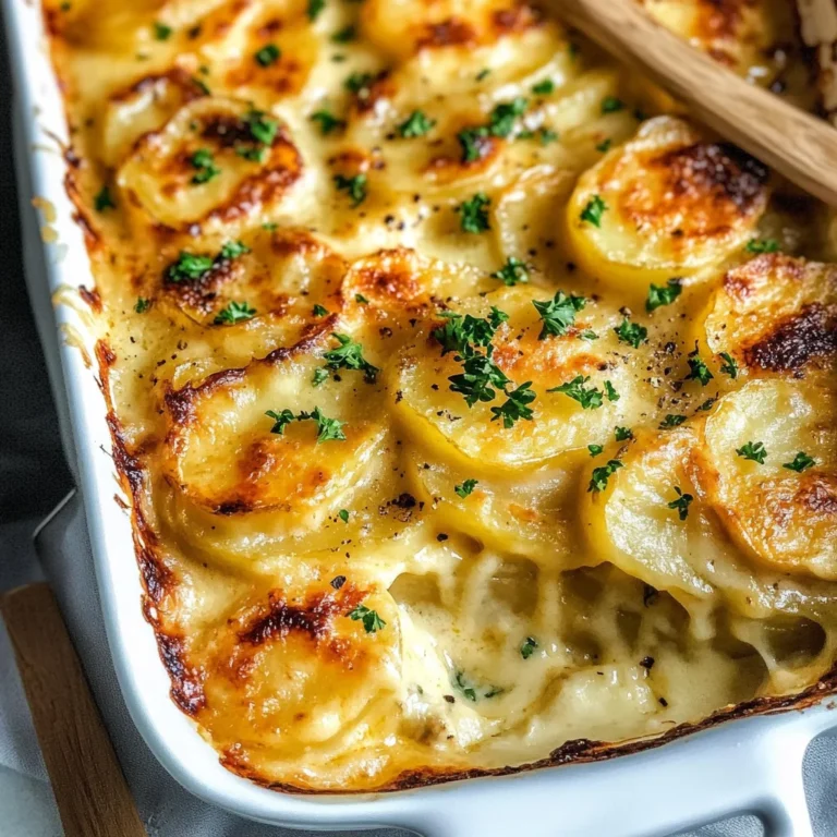 Dad’s Creamy & Cheesy Au Gratin Potatoes
