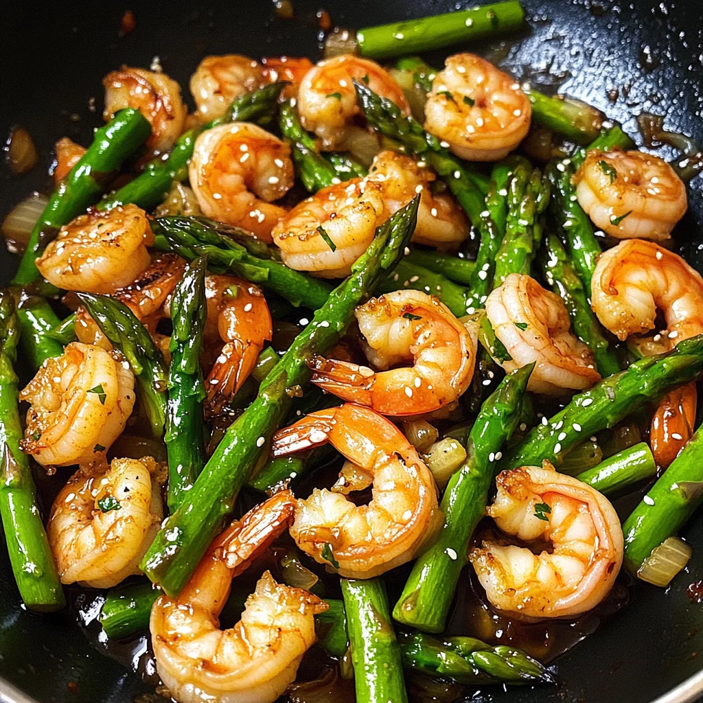 Delicious Easy, Healthy Shrimp and Asparagus Stir Fry Recipe