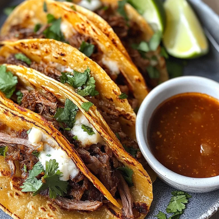 Easy Birria Tacos with Consomme in the Slow Cooker