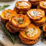 Garlic Butter Sweet Potato Stacks