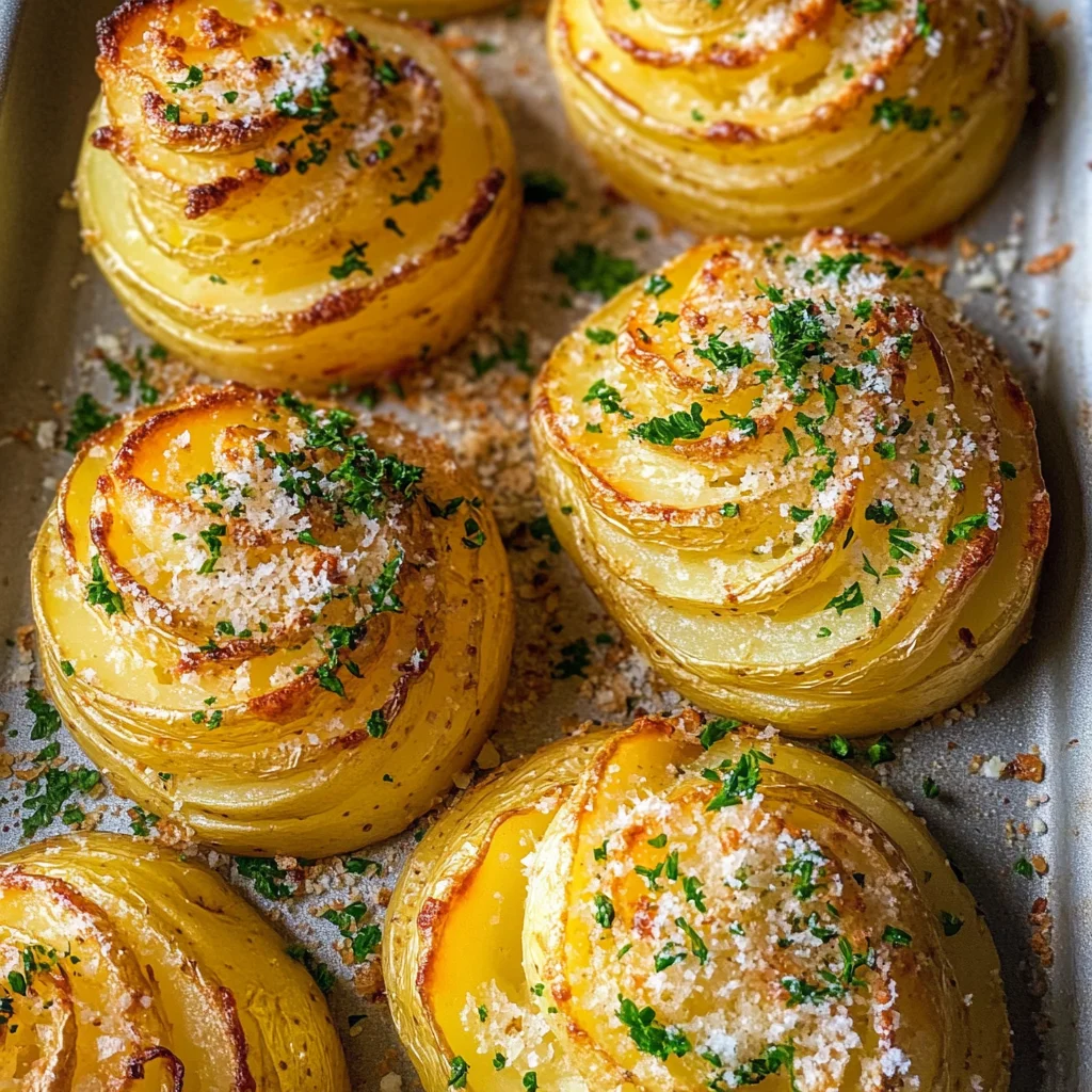 Garlic Parmesan Duchess Potatoes