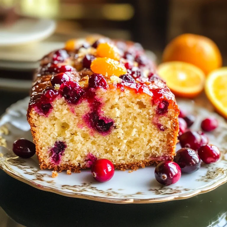 Glazed Cranberry Orange Loaf
