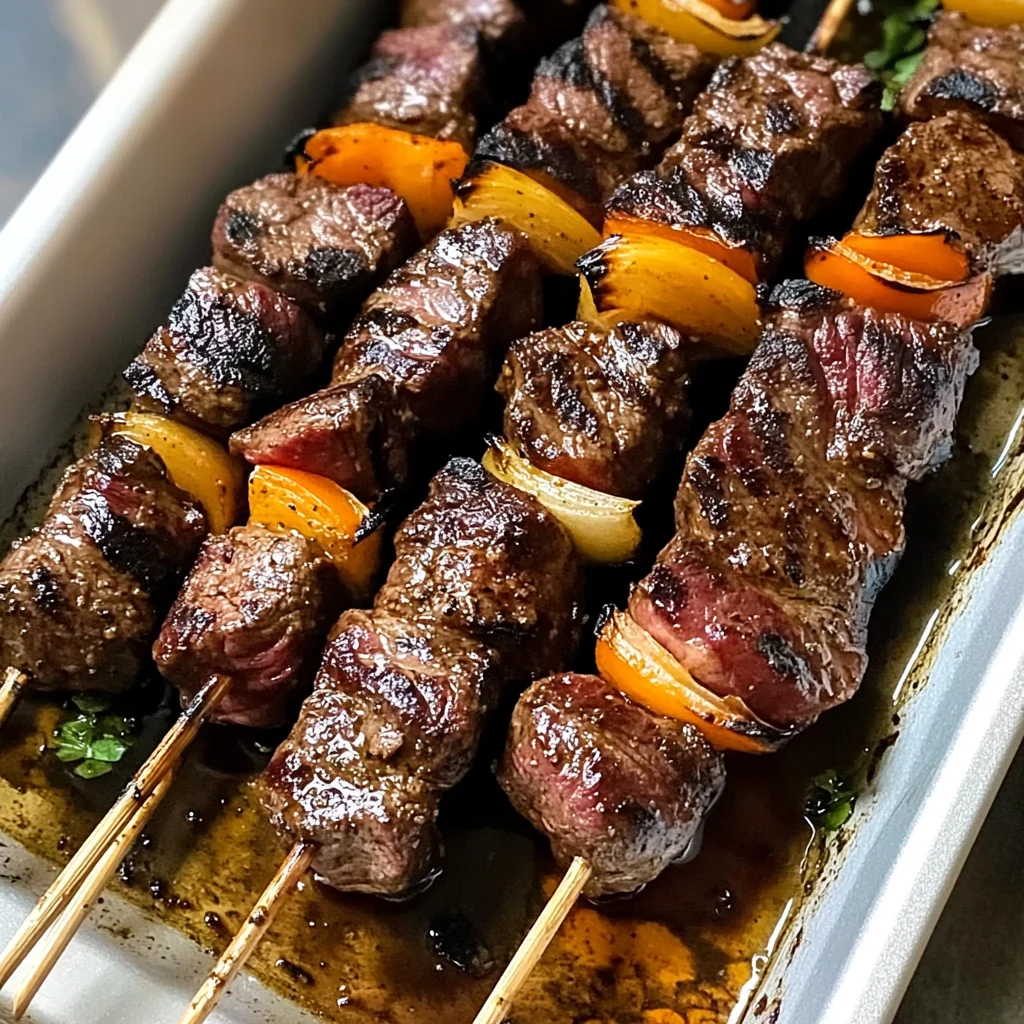 Healthy Skirt Steak Kabobs