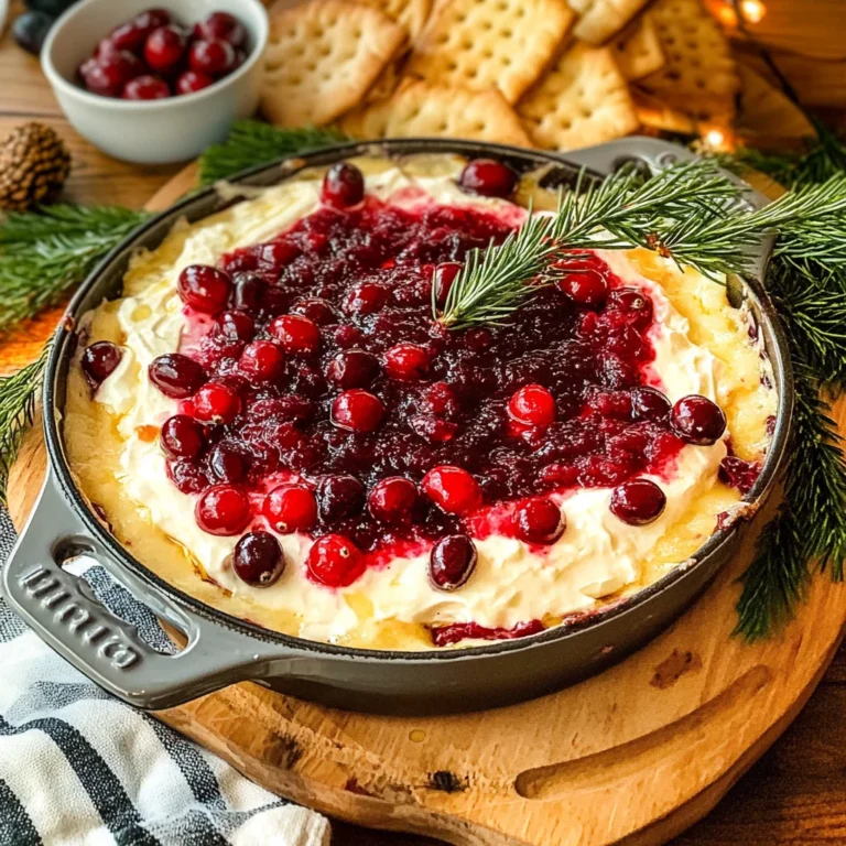 Irresistible Warm Cranberry-White Cheddar Holiday Dip