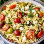 Light Orzo Olive Salad