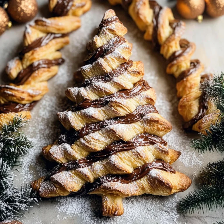 Nutella Puff Pastry Christmas Tree