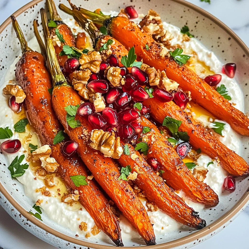 Roasted Carrots with Vegan Ricotta