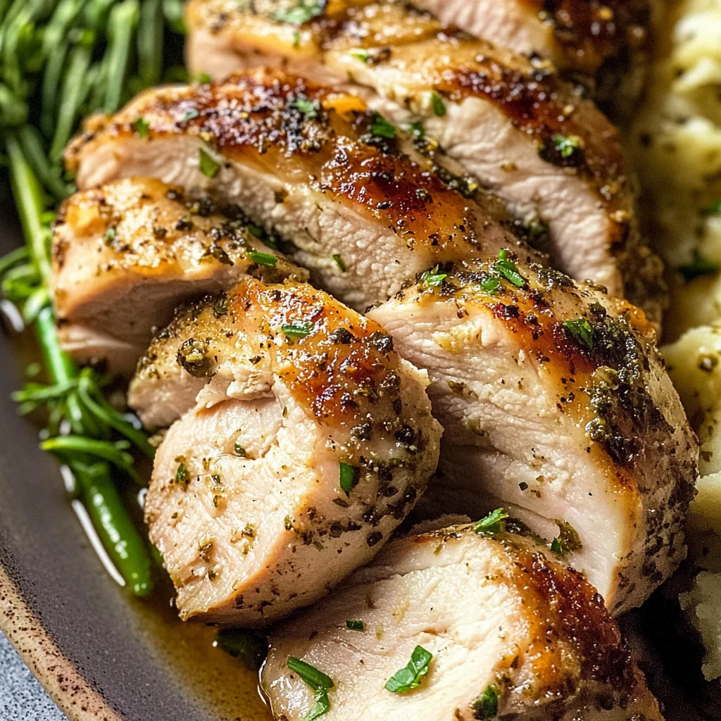 Savory Garlic Butter Turkey Tenderloin
