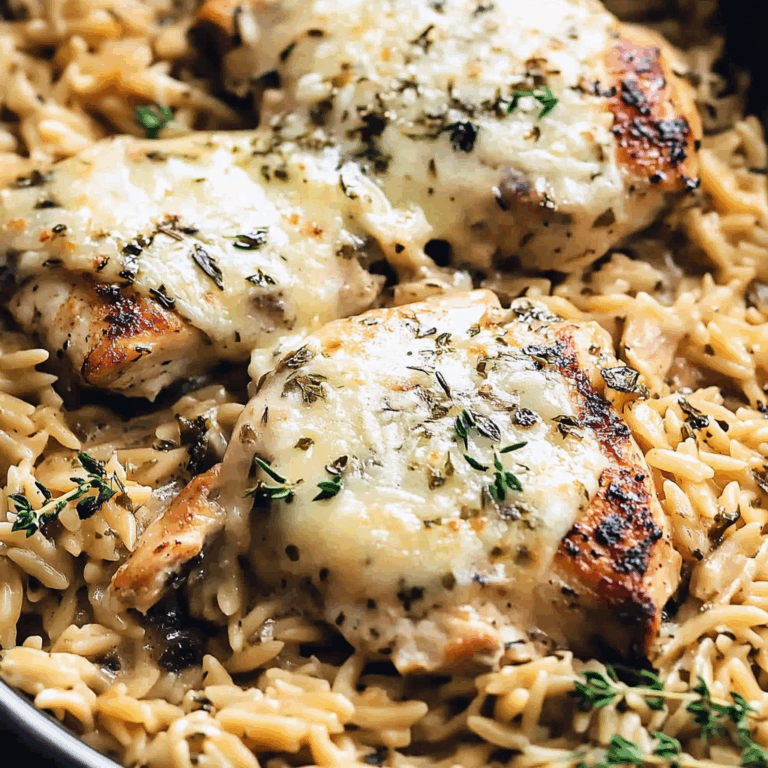 Slow Cooker Parmesan Herb Chicken & Orzo Recipe