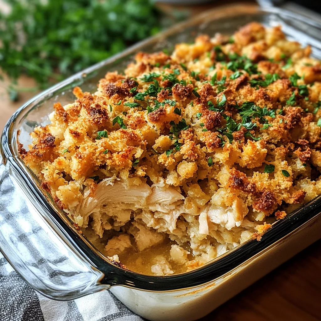 Dolly’s Chicken and Stuffing Casserole