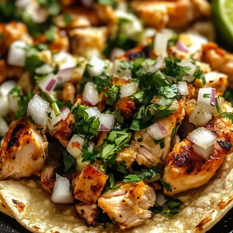 Easy Chicken Street Tacos Recipe