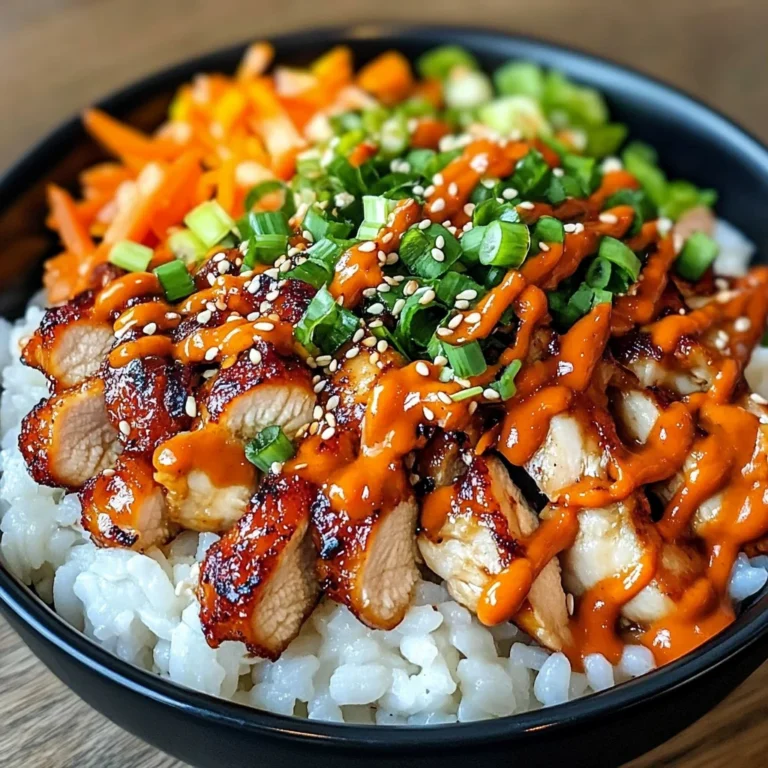 Korean BBQ Chicken Bowls with Gochujang Cream Sauce Awaits!