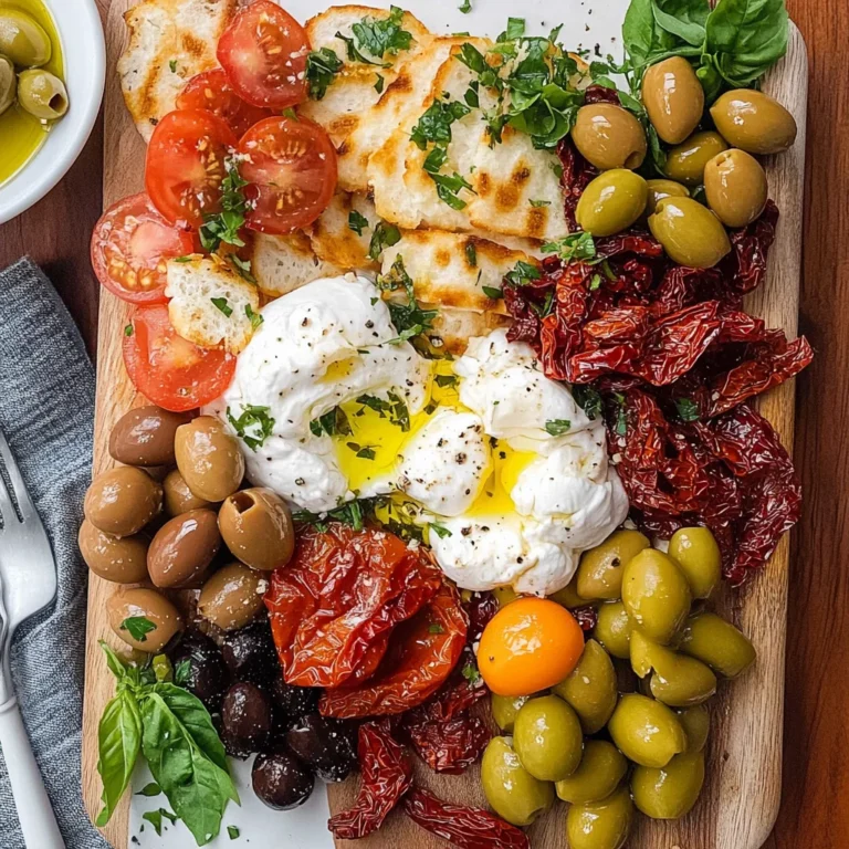 Mediterranean Burrata Board