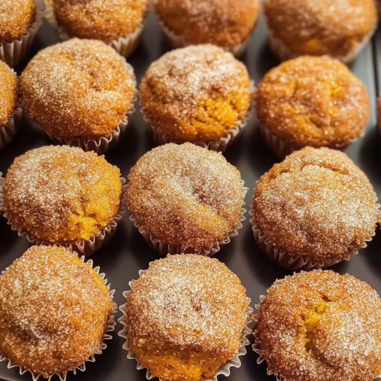 Mini Cinnamon Sugar Pumpkin Muffins