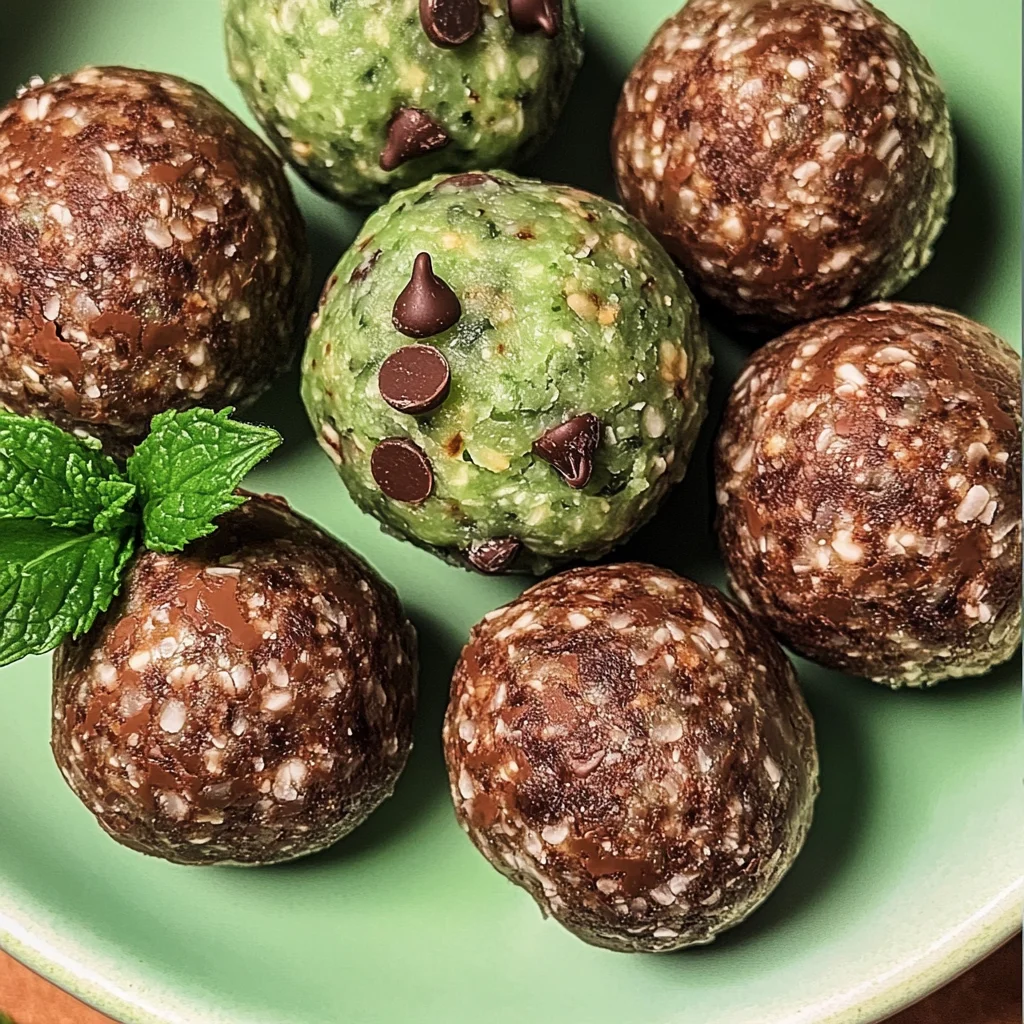 Mint Chocolate Chip Protein Balls