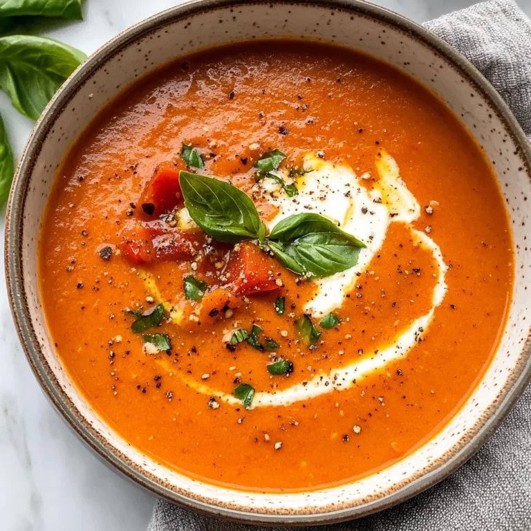 Roasted Tomato and Red Pepper Soup