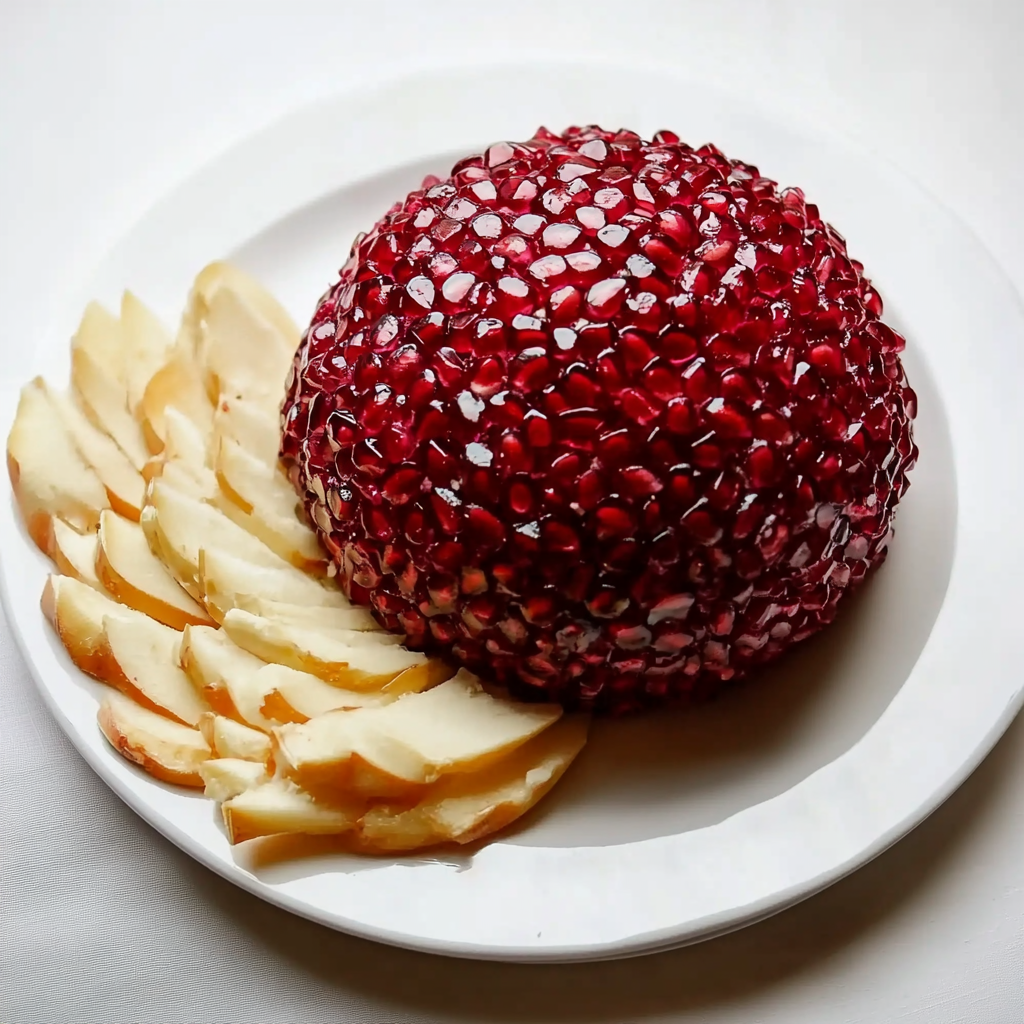 Pomegranate Jeweled Cheeseball